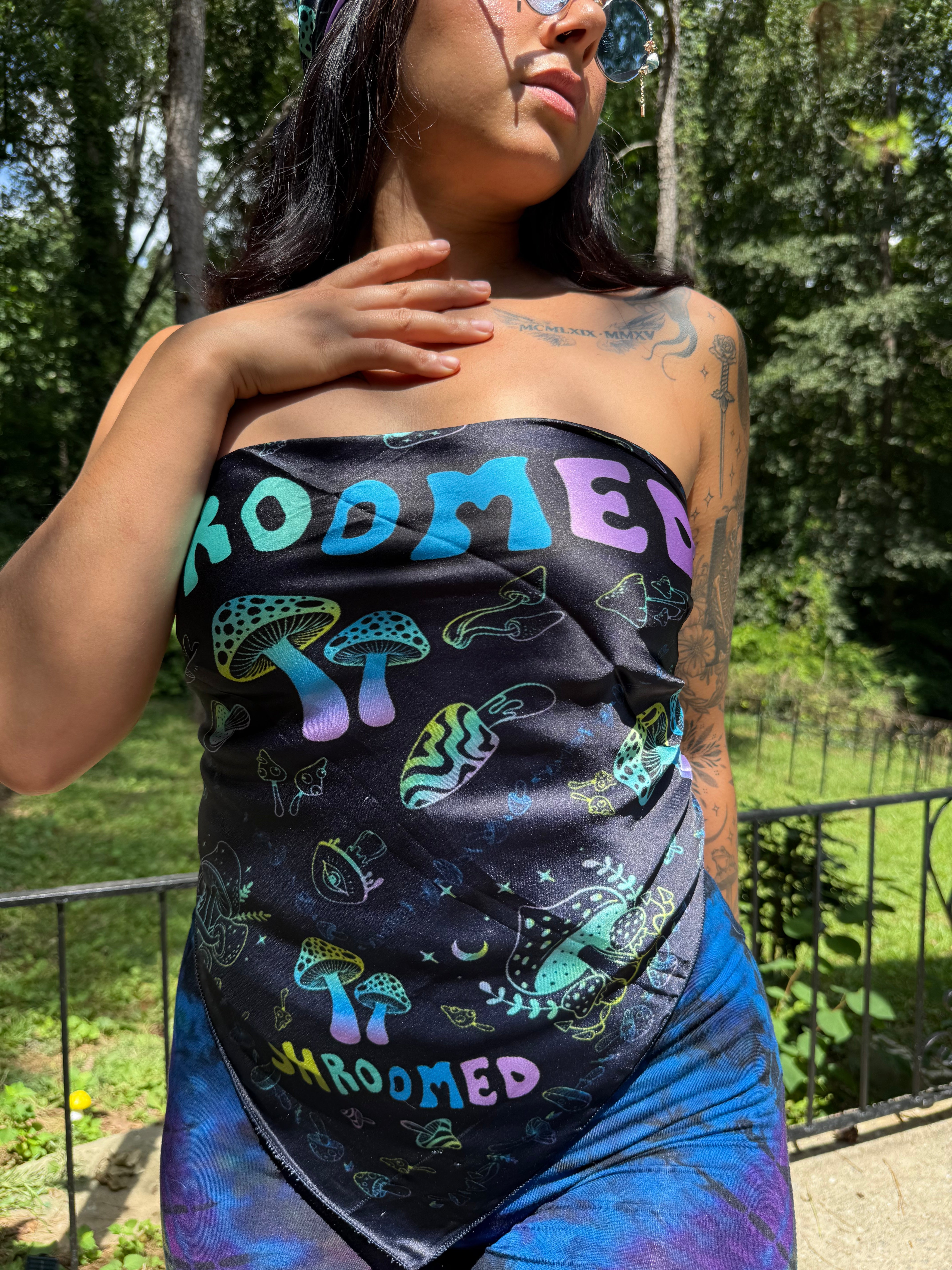 Shroomed - Large Silk Mushroom Scarf